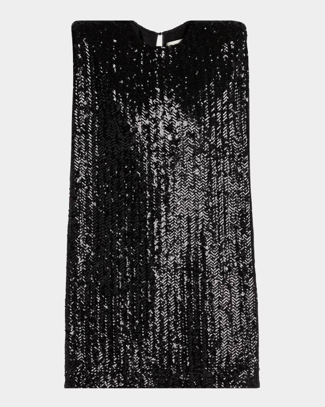 Journey Sequined Sleeveless Mini Dress